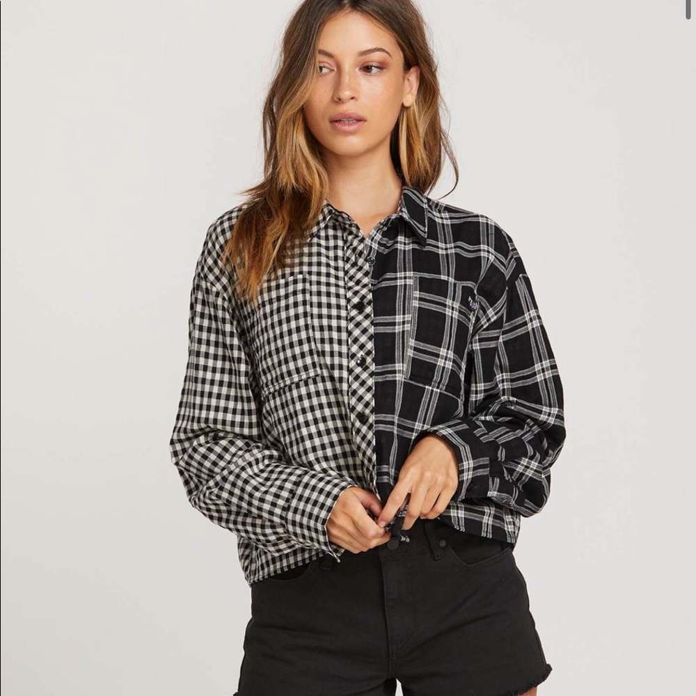 Volcom MAKING ME PLAID LONG SLEEVE SHIRT